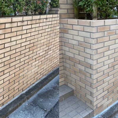 brick wash before and after