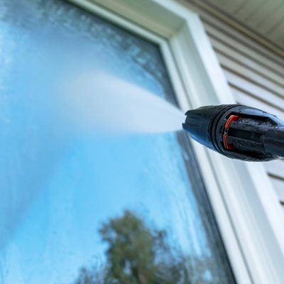 Soft Spray Window Cleaning