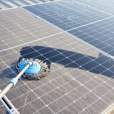 Dirty Solar Panel Cleaning